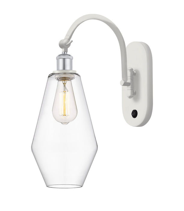 Innovations 518-1W-WPC-G652-7 One Light Wall Sconce, White Polished Chrome