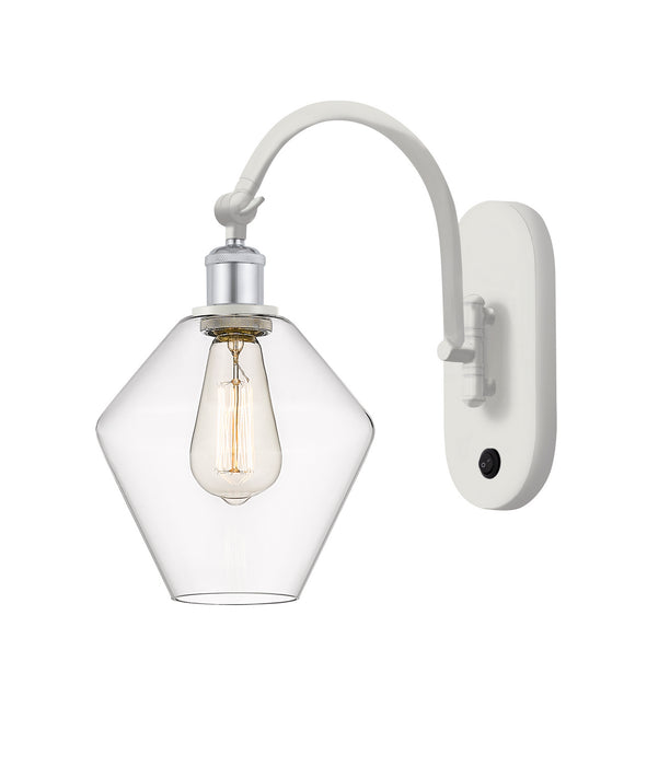 Innovations 518-1W-WPC-G652-8-LED LED Wall Sconce, White Polished Chrome