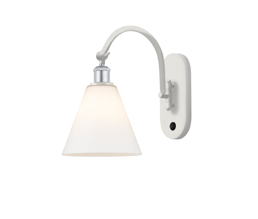 Innovations 518-1W-WPC-GBC-81-LED LED Wall Sconce, White Polished Chrome