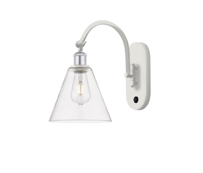 Innovations 518-1W-WPC-GBC-82-LED LED Wall Sconce, White Polished Chrome