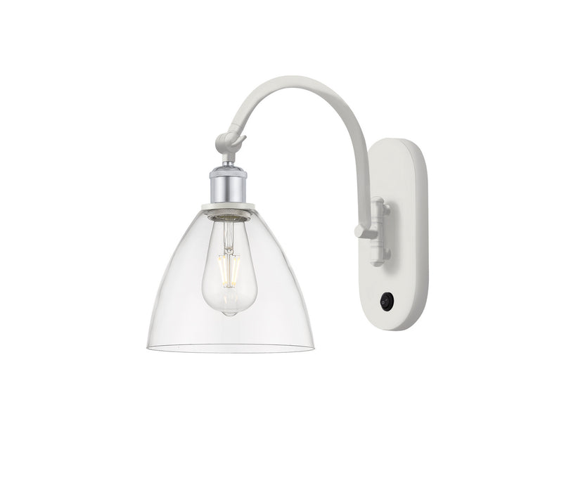Innovations 518-1W-WPC-GBD-752 One Light Wall Sconce, White Polished Chrome
