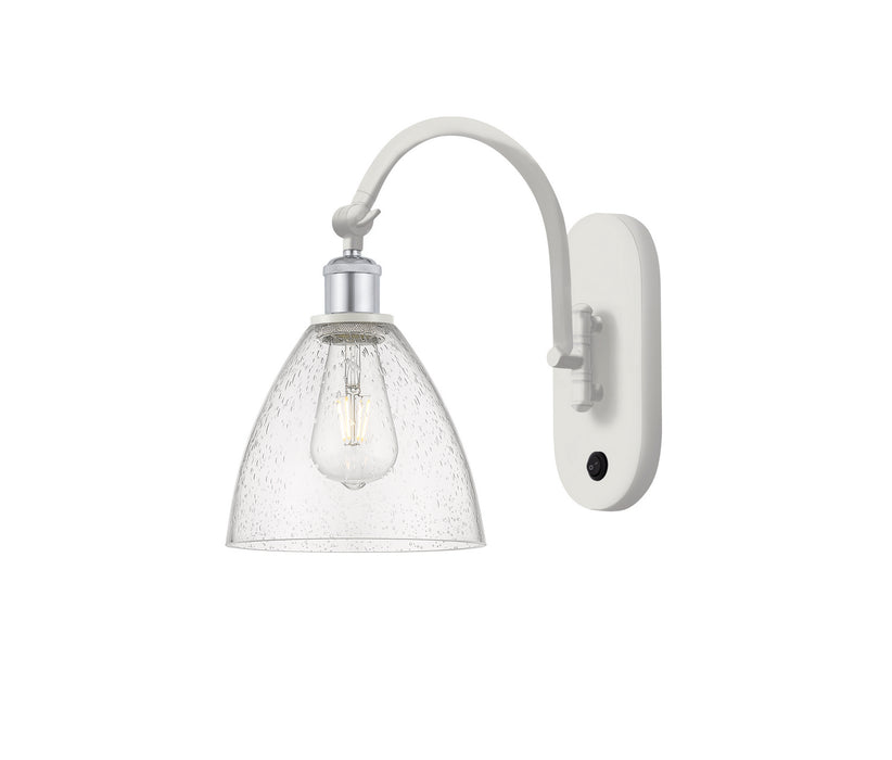 Innovations 518-1W-WPC-GBD-754-LED LED Wall Sconce, White Polished Chrome