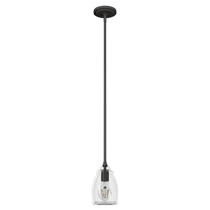 Hunter 19652 One Light Mini Pendant, Noble Bronze