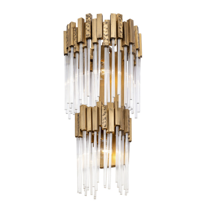 Varaluz 309W02LHG Two Light Wall Sconce, Havana Gold
