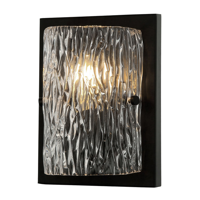 Varaluz 376W01BL One Light Wall Sconce, Black