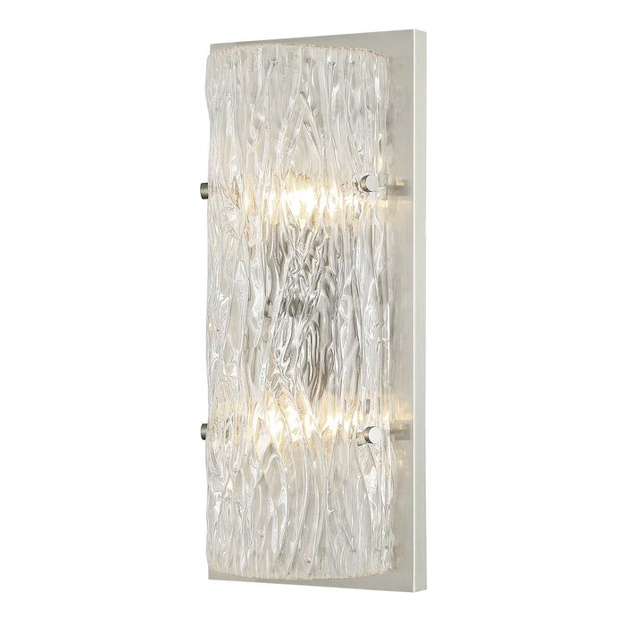 Varaluz 376W02BN Two Light Wall Sconce, Brushed Nickel
