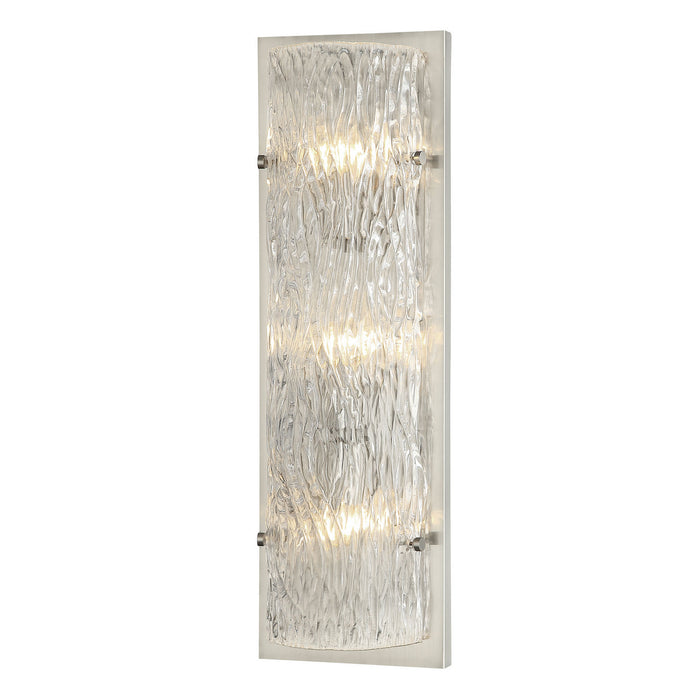 Varaluz 376W03BN Three Light Wall Sconce, Brushed Nickel