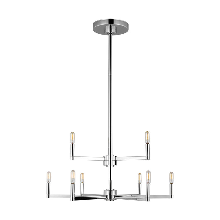 Visual Comfort Studio 3164209EN-05 LED Chandelier, Chrome
