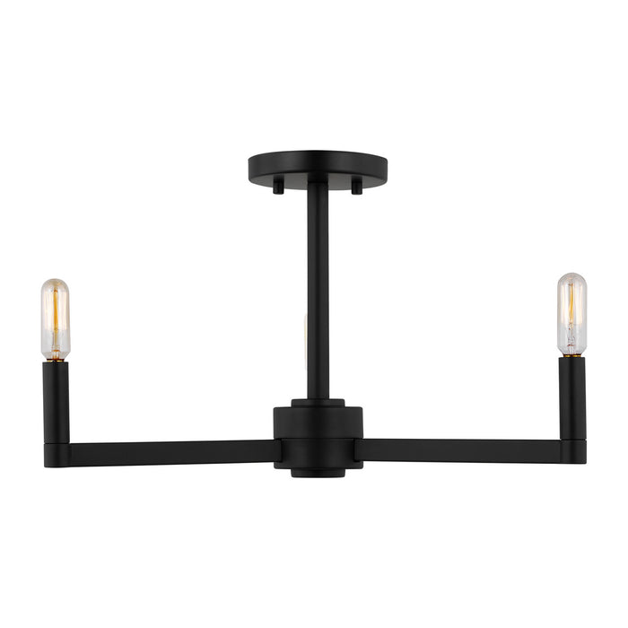 Visual Comfort Studio 7764203EN-112 LED Semi-Flush Mount, Midnight Black