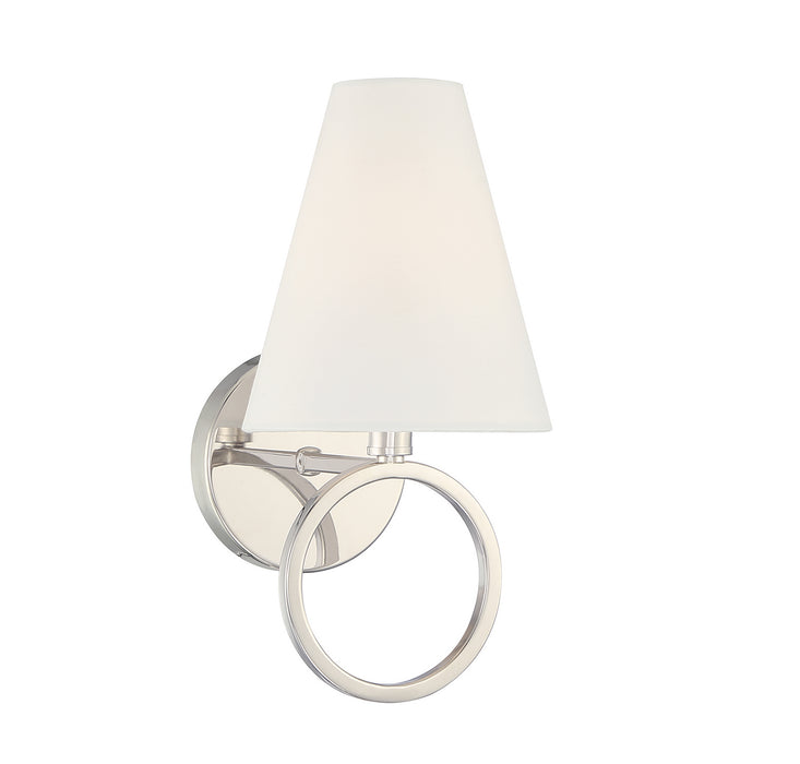 Lighting One E V6-L9-9150-1-109 One Light Wall Sconce, Polished Nickel