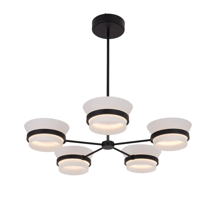 Kalco 517372MB LED Chandelier, Matte Black