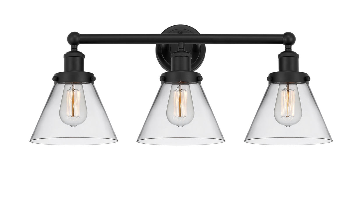 Innovations 616-3W-BK-G42 Three Light Bath Vanity, Matte Black