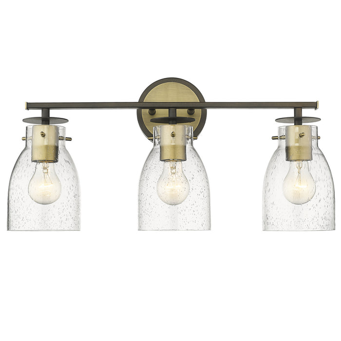 Acclaim Lighting IN40005ORB Three Light Vanity, Oil Rubbed Bronze and Antique Brass