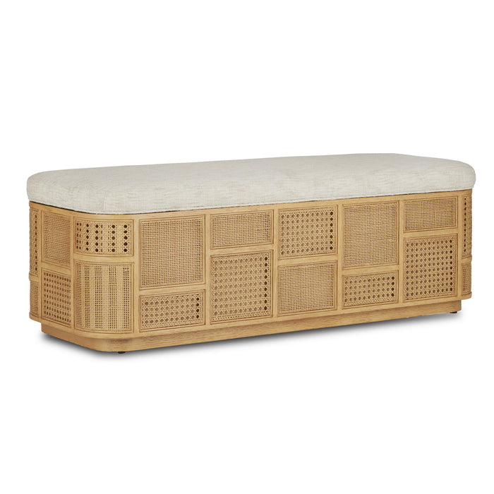 Currey and Company 7000-0662 Bench, Sea Sand