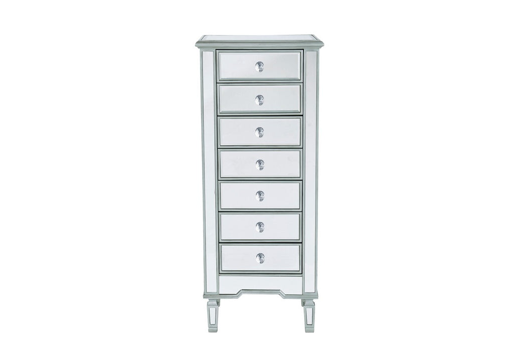 Elegant Lighting MF6-1047S Chest, Antique Silver