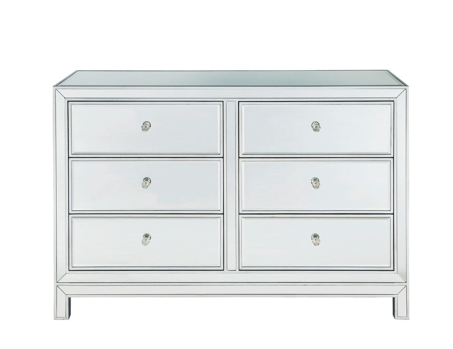 Elegant Lighting MF72017 Dresser, Antique Silver