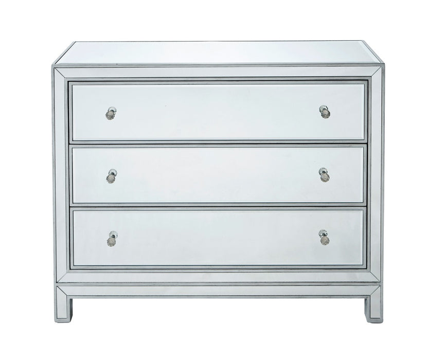 Elegant Lighting MF72019 Chest, Antique Silver
