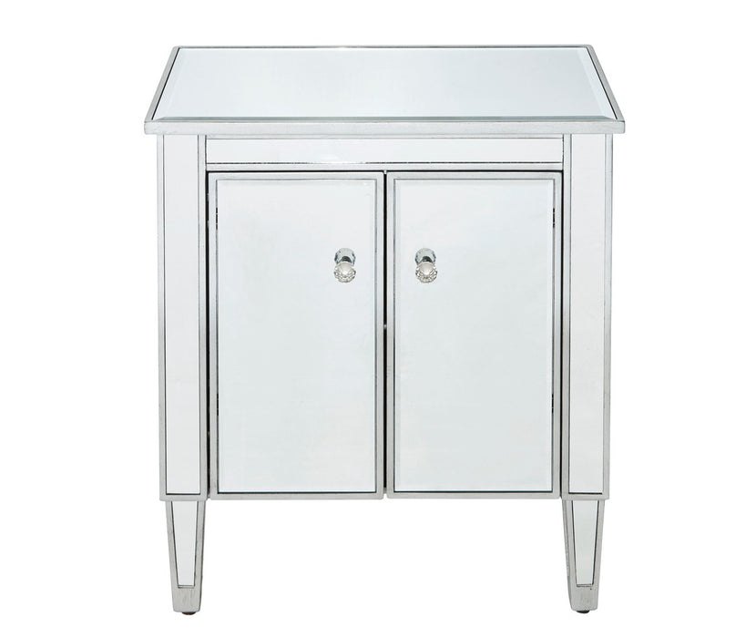 Elegant Lighting MF72020 Cabinet, Antique Silver
