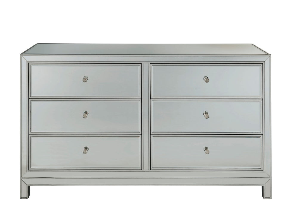 Elegant Lighting MF72036 Dresser, Antique Silver