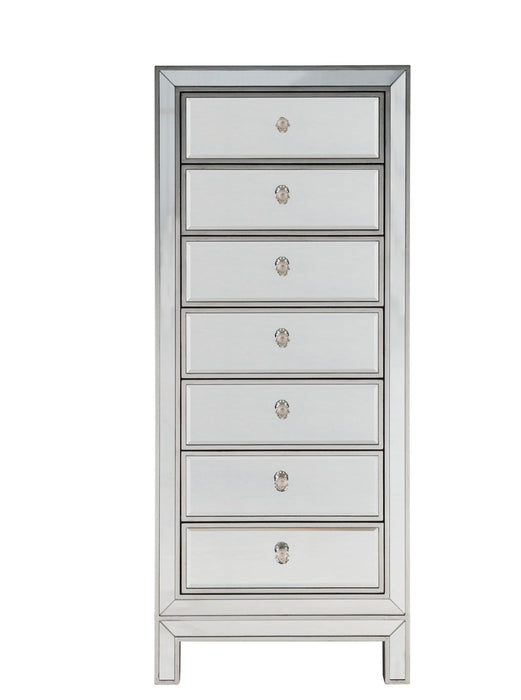Elegant Lighting MF72047 Lingerie Chest, Antique Silver