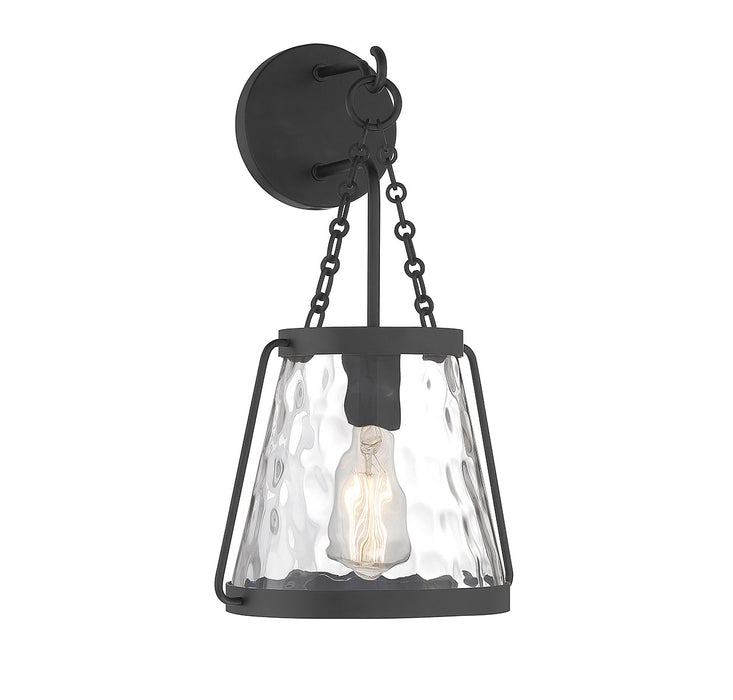 Savoy House 9-1801-1-89 One Light Wall Sconce, Matte Black