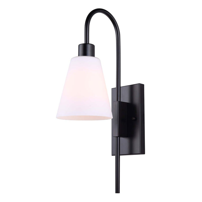 Canarm IVL1132A01BK One Light Wall Sconce, Matte Black