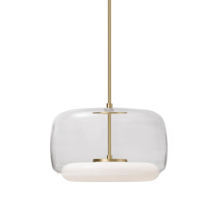 Kuzco Lighting PD70615-CL/BG LED Pendant, Clear/Brushed Gold