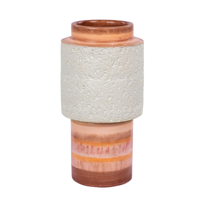 Varaluz 445VA08A Vase, Orange Quartz