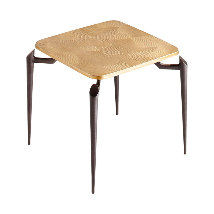 Cyan 11445 Side Table, Black And Gold