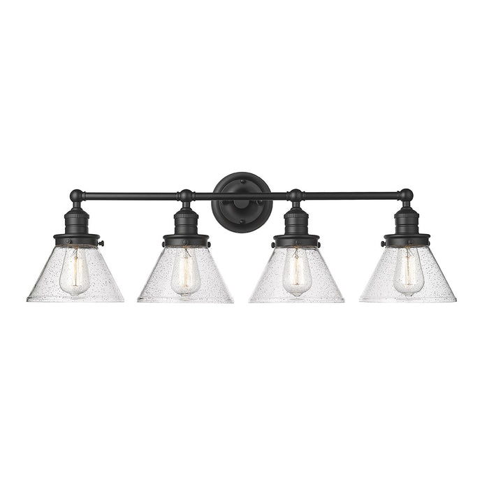 Millennium 4144-MB Four Light Vanity, Matte Black