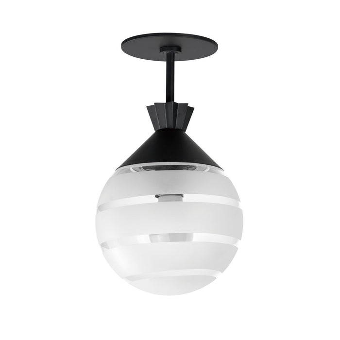 Maxim 12441CLFTBK One Light Semi-Flush/Pendant, Black