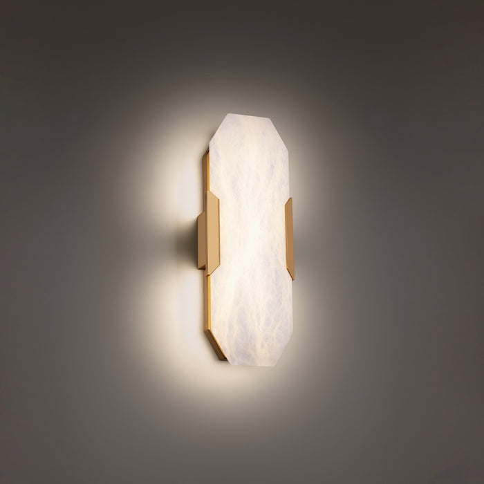 Modern Forms WS-98318-AB LED Wall Sconce, Aged Brass