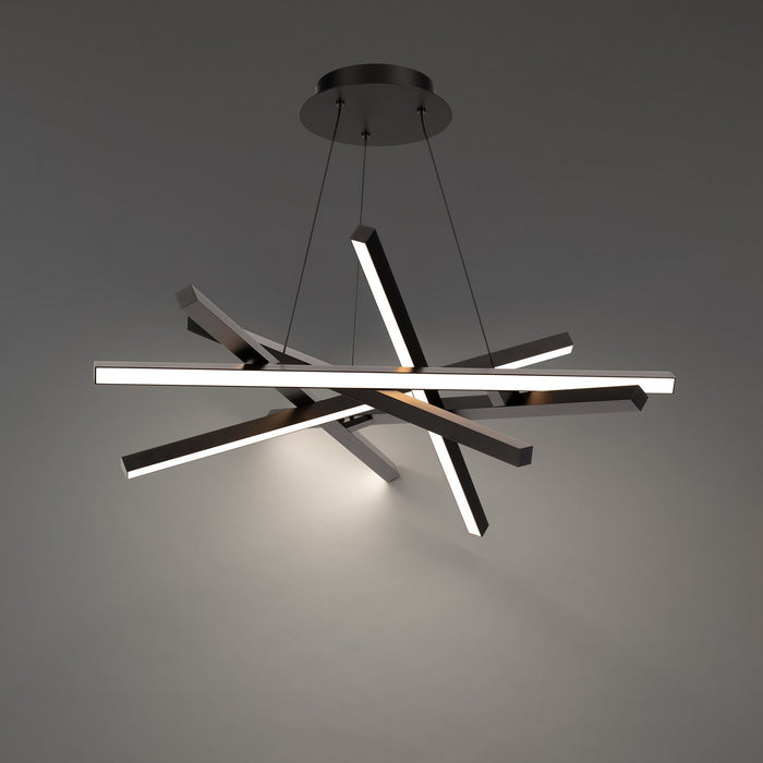 W.A.C. Lighting PD-73134-BK LED Chandelier, Black
