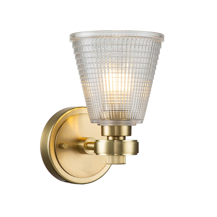 Lucas + McKearn BB-Gunnis1-BB One Light Bath, Brushed Brass