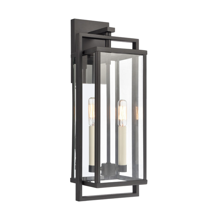 ELK Home 90001/2 Two Light Outdoor Wall Sconce, Matte Black