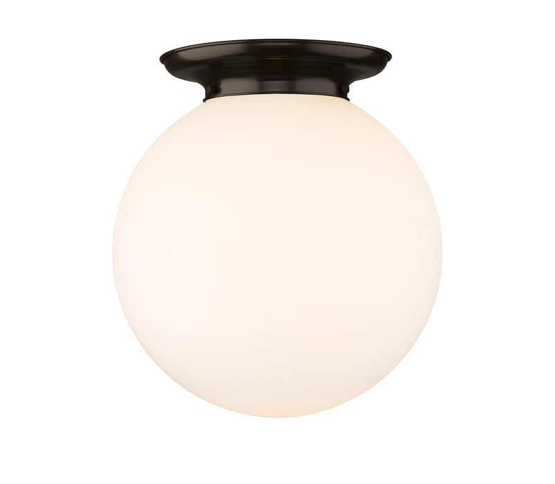Innovations 221-1F-OB-G201-16 One Light Flush Mount, Oil Rubbed Bronze