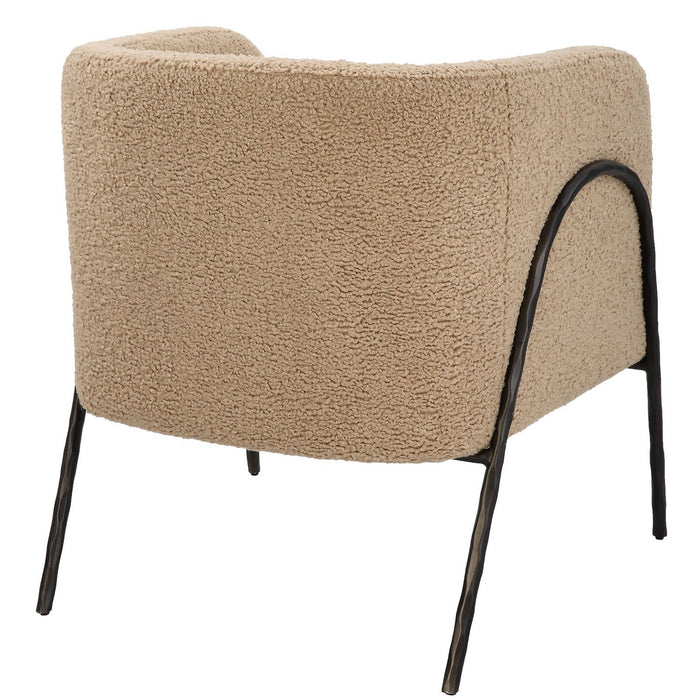 Uttermost 23754 Chair, Dark Bronze