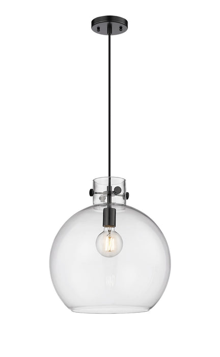 Innovations 410-1PL-BK-G410-14CL One Light Pendant, Matte Black