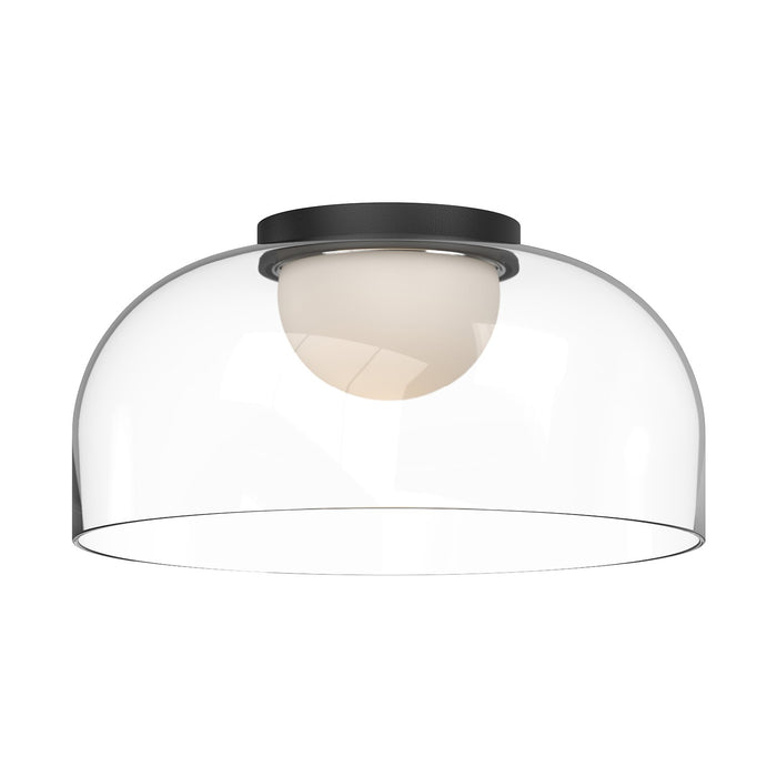 Kuzco Lighting FM52512-BK/CL LED Flush Mount, Black/Clear