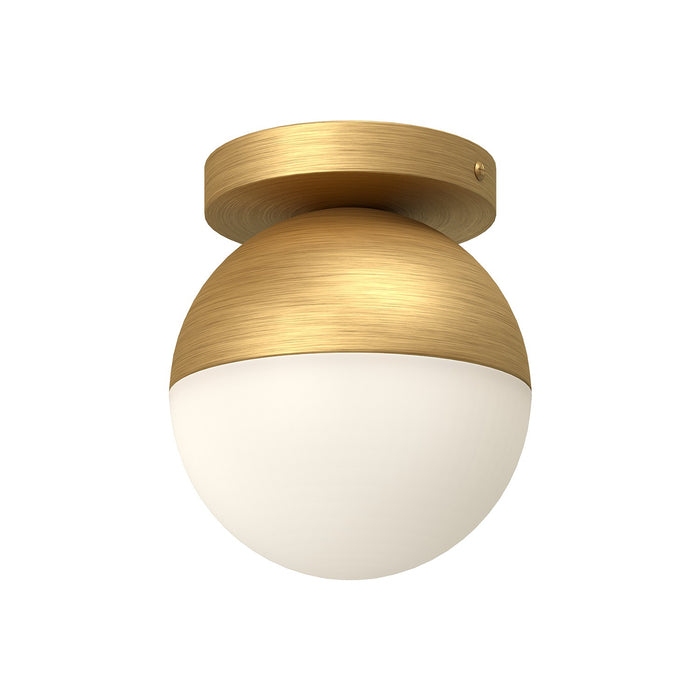 Kuzco Lighting FM58306-BG/OP One Light Flush Mount, Brushed Gold/Opal Glass