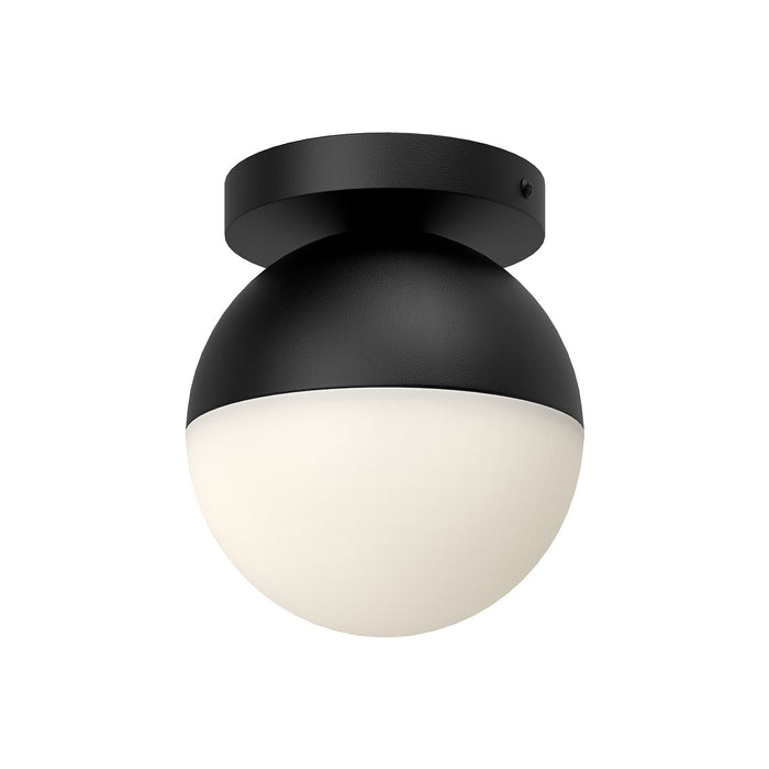 Kuzco Lighting FM58306-BK/OP One Light Flush Mount, Black/Opal Glass