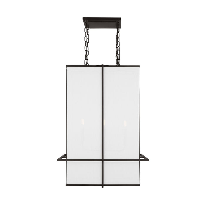 Visual Comfort Studio TFC1004AI Four Light Chandelier, Aged Iron