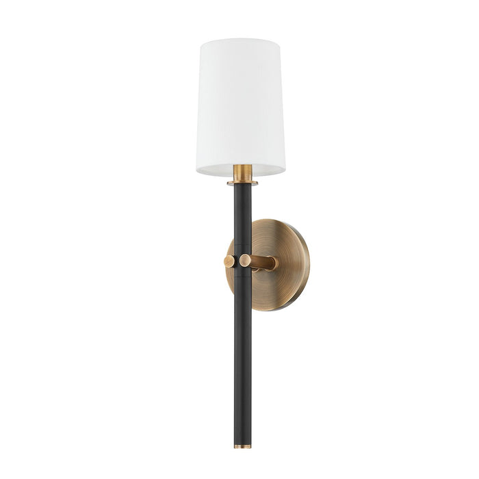 Troy Lighting B2819-PBR/TBK One Light Wall Sconce, Patina Brass