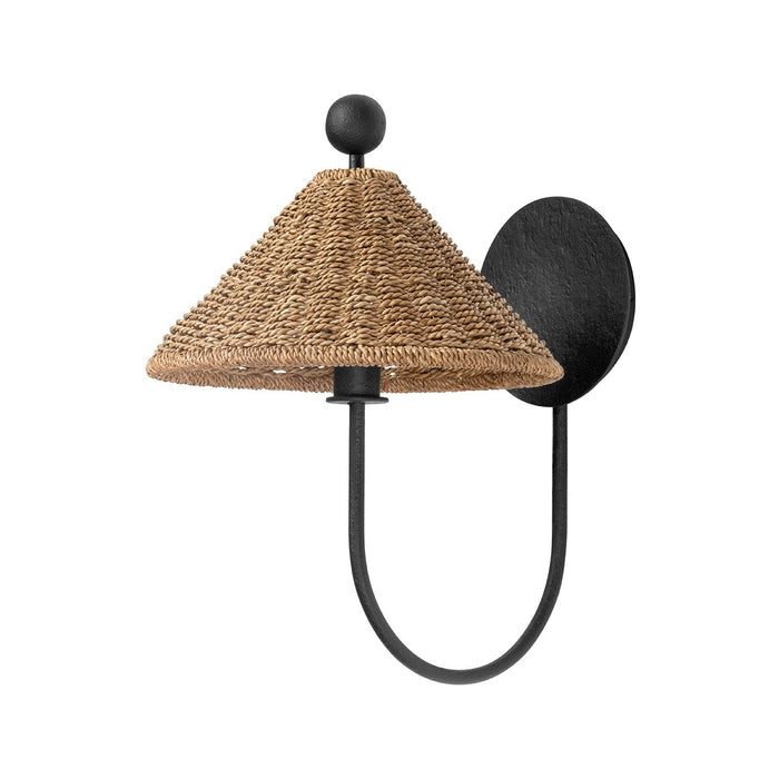Troy Lighting B6414-BI One Light Wall Sconce, Black Iron