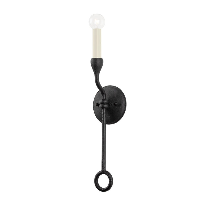 Troy Lighting B9520-BI One Light Wall Sconce, Black Iron