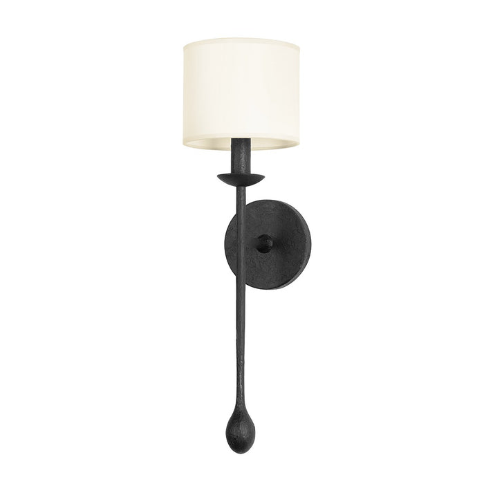 Troy Lighting B9721-BI One Light Wall Sconce, Black Iron