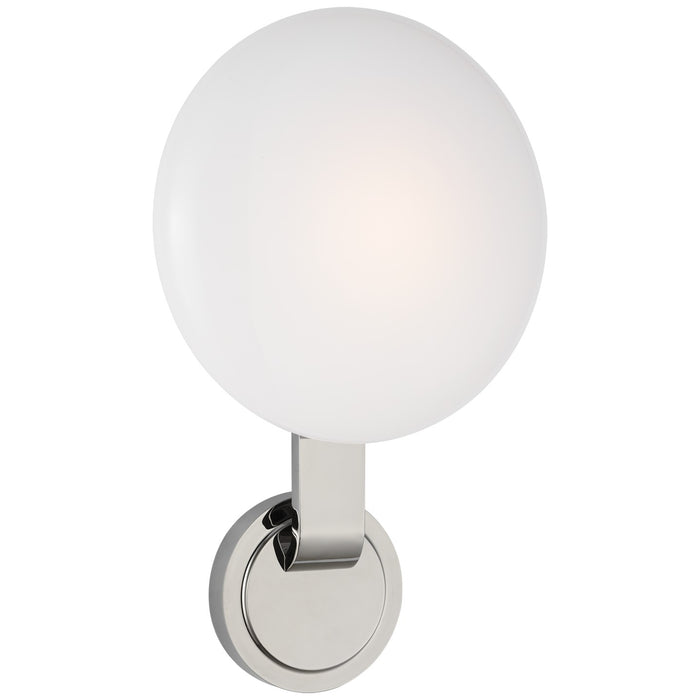 Visual Comfort Signature CD 2016PN-WG LED Wall Sconce, Polished Nickel