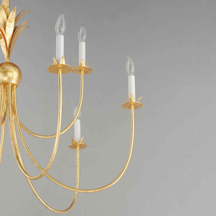 Maxim 2889GL Nine Light Chandelier, Gold Leaf