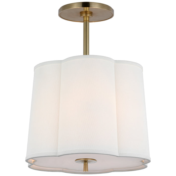Visual Comfort Signature BBL 5016SB-L Three Light Hanging Lantern, Soft Brass