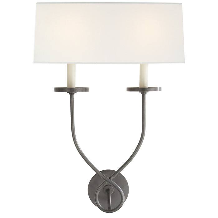 Visual Comfort Signature CHD 1612BZ-L Two Light Wall Sconce, Bronze